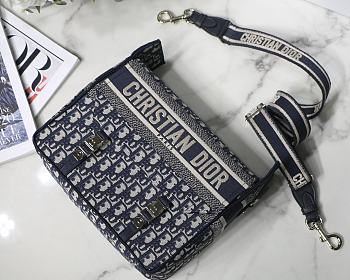 Dior Small Diorcamp Bag Blue 28x24x12 cm