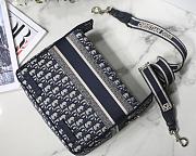 Dior Small Diorcamp Bag Blue 28x24x12 cm - 5
