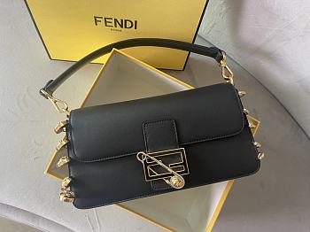 Fendi Fendace Baguette Brooch Black 28x15.5x7 cm