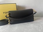 Fendi Fendace Baguette Brooch Black 28x15.5x7 cm - 6