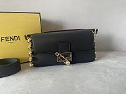 Fendi Fendace Baguette Brooch Black 28x15.5x7 cm - 5