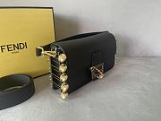 Fendi Fendace Baguette Brooch Black 28x15.5x7 cm - 3