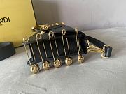 Fendi Fendace Baguette Brooch Black 28x15.5x7 cm - 4