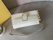 Fendi Fendace Baguette Brooch White 28x15.5x7 cm - 6