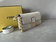 Fendi Fendace Baguette Brooch White 28x15.5x7 cm - 2