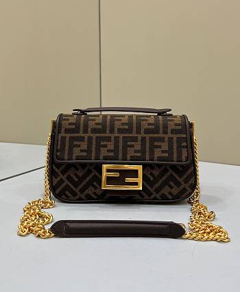 Fendi Baguette In Brown 24x14.5x7 cm