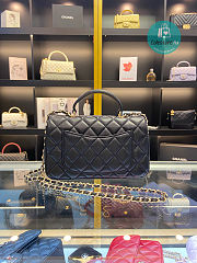 Chanel Small Flap Bag Lambskin Black 20cm - 6