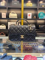 Chanel Small Flap Bag Lambskin Black 20cm - 1
