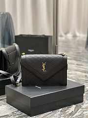 YSL Gaby Satchel In Quilted Lambskin In Black 66886 26×18×5cm - 1