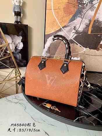 LV Speedy empreinte leather in caramel 25cm