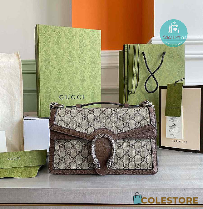Gucci Dionysus Top Handle Bag Brown 28cm - 1