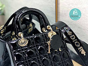 Colestore Dior Lady Dior My ABC Bag Black Patent Cannage Calfskin M0531 Size 20cm - 3