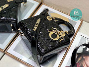 Colestore Dior Lady Dior My ABC Bag Black Patent Cannage Calfskin M0531 Size 20cm - 4