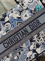 Dior Medium Book Tote Blue Multicolor 36cm - 2