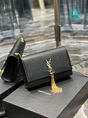 YSL Kate Bag With Leather Tassel With Gold Hardware Size 24cm - 4