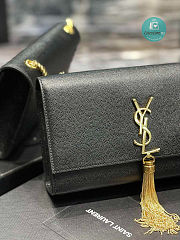YSL Kate Bag With Leather Tassel With Gold Hardware Size 24cm - 5
