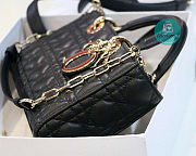 Colestore Dior Lady D-Joy Cannage Lambskin Bag Black 26cm - 4