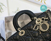Colestore Dior Lady D-Joy Cannage Lambskin Bag Black 26cm - 3