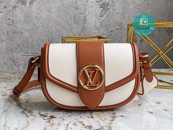 Louis Vuiiton Pont 9 Soft MM Caramel Brown 25cm