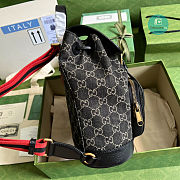 Gucci Backpack With Interlocking G in GG Supreme In Black 26.5x 30x 13 cm - 2