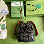 Gucci Backpack With Interlocking G in GG Supreme In Black 26.5x 30x 13 cm - 4