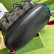 Gucci Backpack With Interlocking G in GG Supreme In Black 26.5x 30x 13 cm - 5