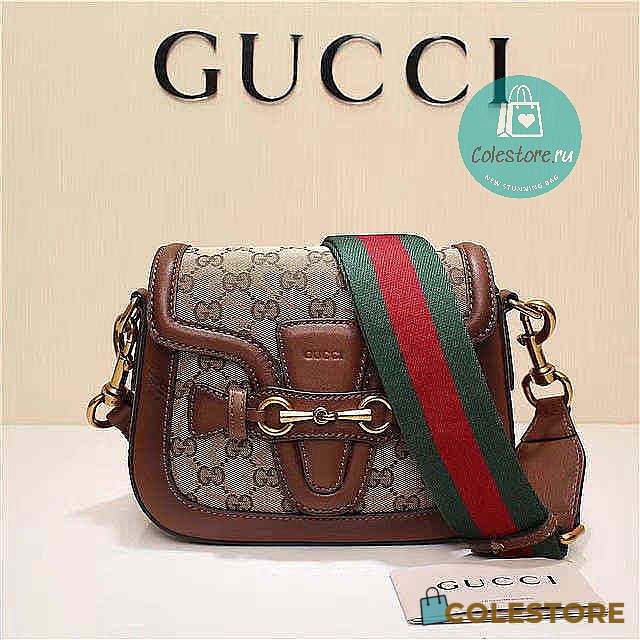 Colestore Gucci GG Lady Web Canvas Shoulder Bag 20cm - 1