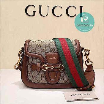 Colestore Gucci GG Lady Web Canvas Shoulder Bag 20cm