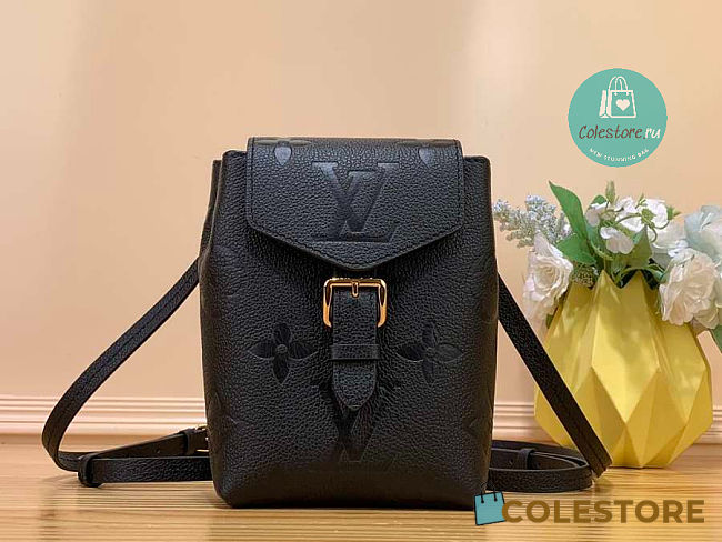 Louis Vuiiton Tiny Backpack Black 19cm - 1