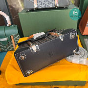 Goyard Black Coated Canvas Leather Top handle 21cm - 3