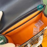 Goyard Black Coated Canvas Leather Top handle 21cm - 6