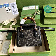 Gucci Diana Jumbo GG Mini Tote Bag Black Handbag 20cm - 3