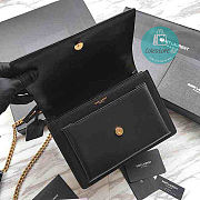 YSL Large Sunset Leather Black 22cm - 6