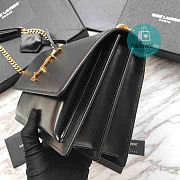 YSL Large Sunset Leather Black 22cm - 4