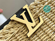 Louis Vuitton Capucine Straw Bag In Black Size 27cm - 4