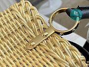 Louis Vuitton Capucine Straw Bag In Black Size 27cm - 2