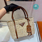 Prada Straw Bag 2022 Size 26cm  - 4