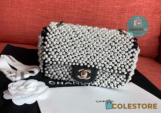 Chanel Pearl Mini Flap Bag Size 20cm - 1