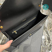 YSL Gaby Chain Bag In Vintage Lambskin Black 668864  26.5×18×3.5 cm - 2