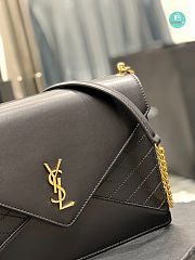 YSL Gaby Chain Bag In Vintage Lambskin Black 668864  26.5×18×3.5 cm - 4