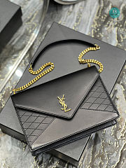 YSL Gaby Chain Bag In Vintage Lambskin Black 668864  26.5×18×3.5 cm - 6