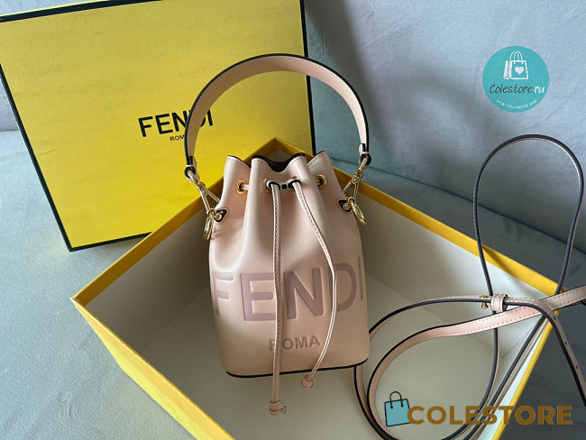 Fendi Mon Tresor Small Bucket Bag With Light Pink 12x10x18 cm - 1