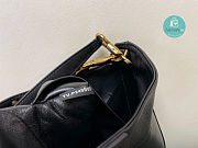 Valentino Garavani - Small Stud Sign Leather Hobo Bag In Black 20x15x7 cm  - 6