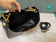 Valentino Garavani - Small Stud Sign Leather Hobo Bag In Black 20x15x7 cm  - 5