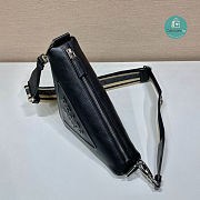 Prada Saffiano Prada Triangle Bag Black 2VH155 28x18x11 cm - 4