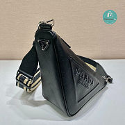 Prada Saffiano Prada Triangle Bag Black 2VH155 28x18x11 cm - 3