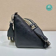 Prada Saffiano Prada Triangle Bag Black 2VH155 28x18x11 cm - 5