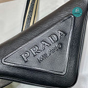 Prada Saffiano Prada Triangle Bag Black 2VH155 28x18x11 cm - 6