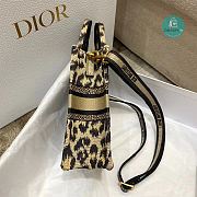Mini Dior Book Tote Phone Bag Beige 13.5x5x18 cm - 4