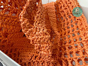 Prada Raffia Tote Bag Orange 1BG393 36x38x3 cm - 3